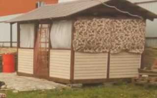 Беседка 3 на 4 своими руками: фото, видео, чертеж с размерами, цены