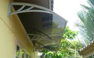 Как сделать козырьки из поликарбоната своими руками: фото и рекомендации по установке