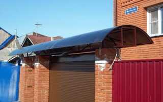 Установка навесов для ворот и их преимущества