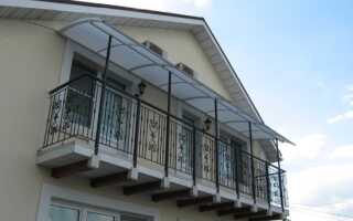 Как сделать козырек над балконом?