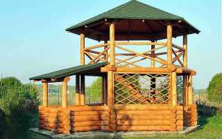 Двухэтажные садовые беседки как элемент декора и функциональная постройка