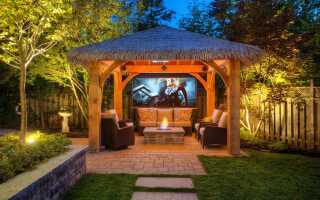 Беседки в средиземноморском стиле: подборка различных вариантов