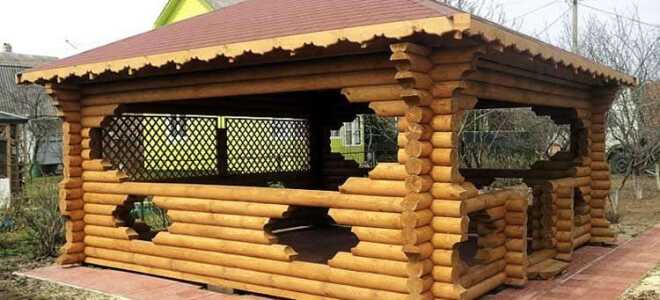 Беседки из оцилиндрованного бревна в лучших строительных традициях