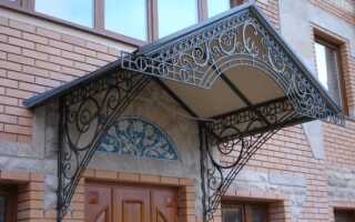 Металлические козырьки из нержавеющей стали