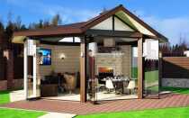 Как сделать беседку с мангалом или другой печью