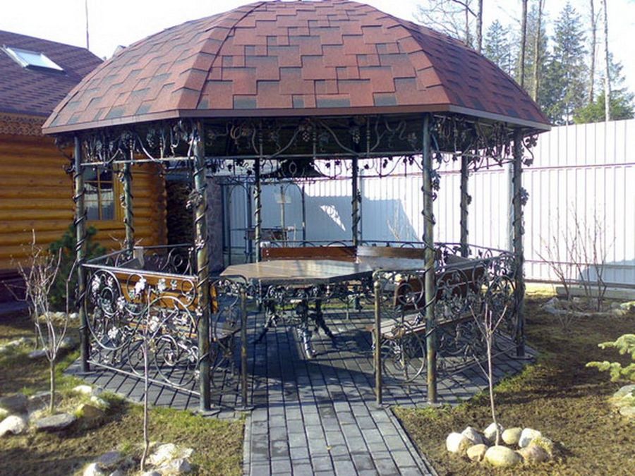 Кованная беседка-ротонда