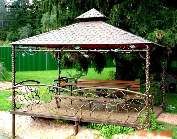 Беседка из металла