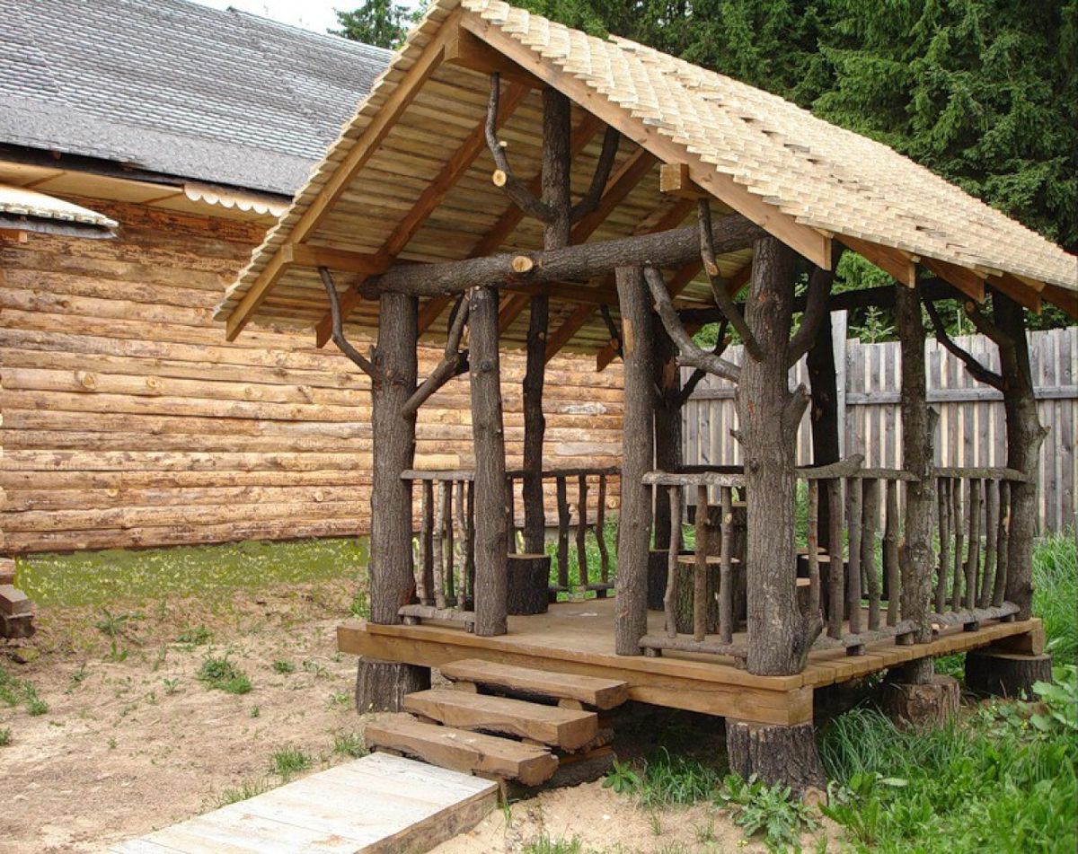 Беседки в рустиканском стиле