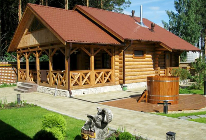 Банным комплекс с верандой