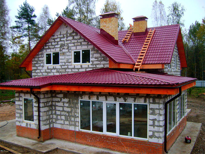 Дом из пеноблока