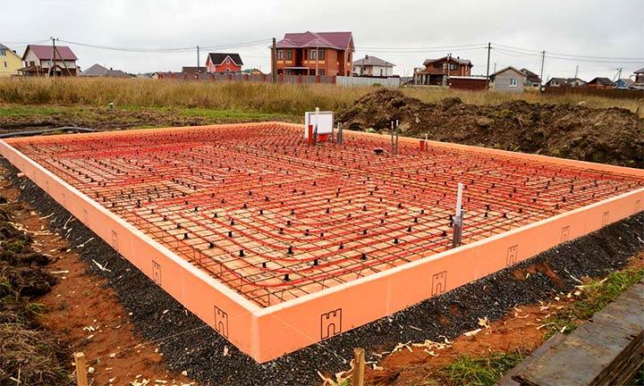 Обустройство теплого пола в фундаменте