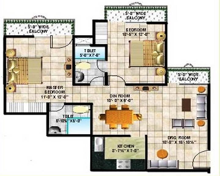 Пример японской планировки нока