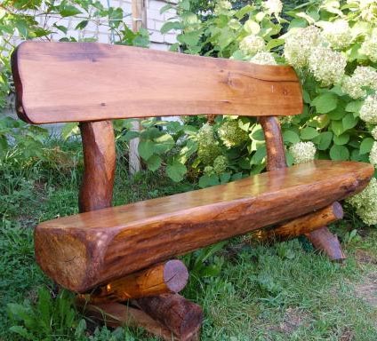 скамейка из бревен скамейка из бревен