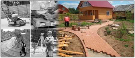 укладка дачных дорожек из тротуарной плитки