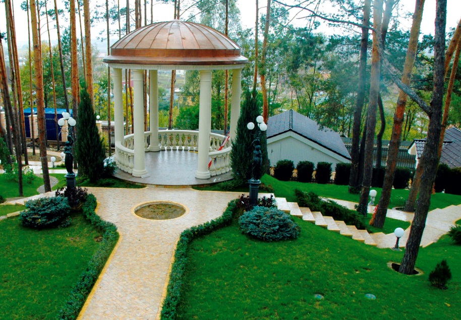 Беседка круглой формы 